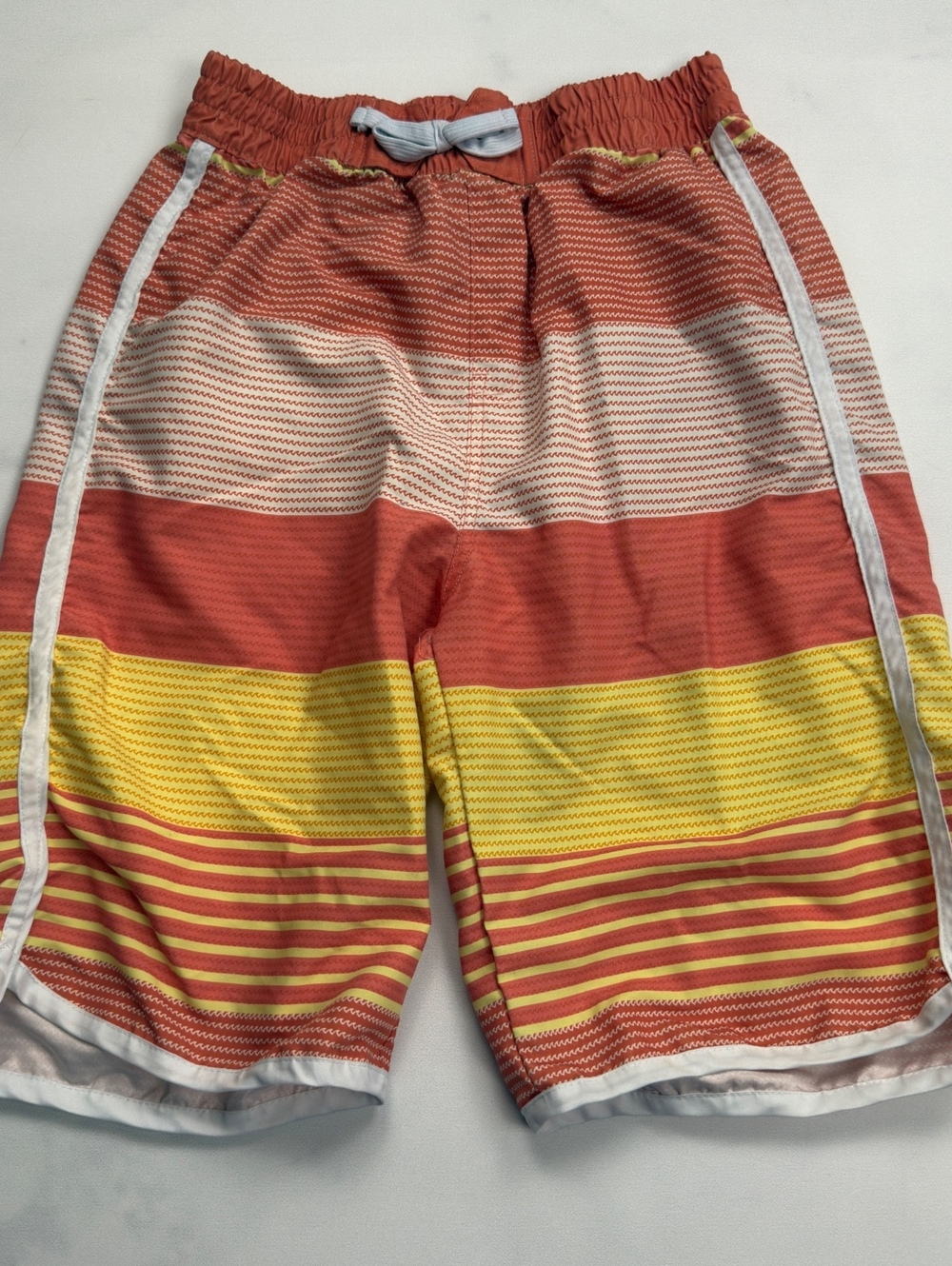 kidpik Striped Swim Trunks Elastic Waist - Boys XL